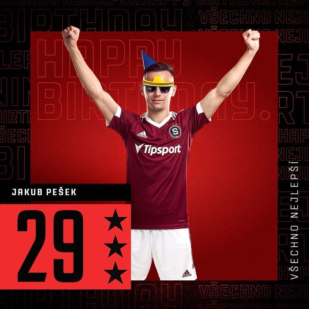 ? Jakub Pešek dnes slaví 29. narozeniny. Péšo, přejeme všechno nejlepší, hodně štěstí a zdraví! ? #acsparta
